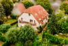 Vogelperspektive des Hauses - Mit Keller, Einbauküche, Terrasse, Balkon, Stellplatz u.v.m. in Top-Lage von Biesdorf Nord